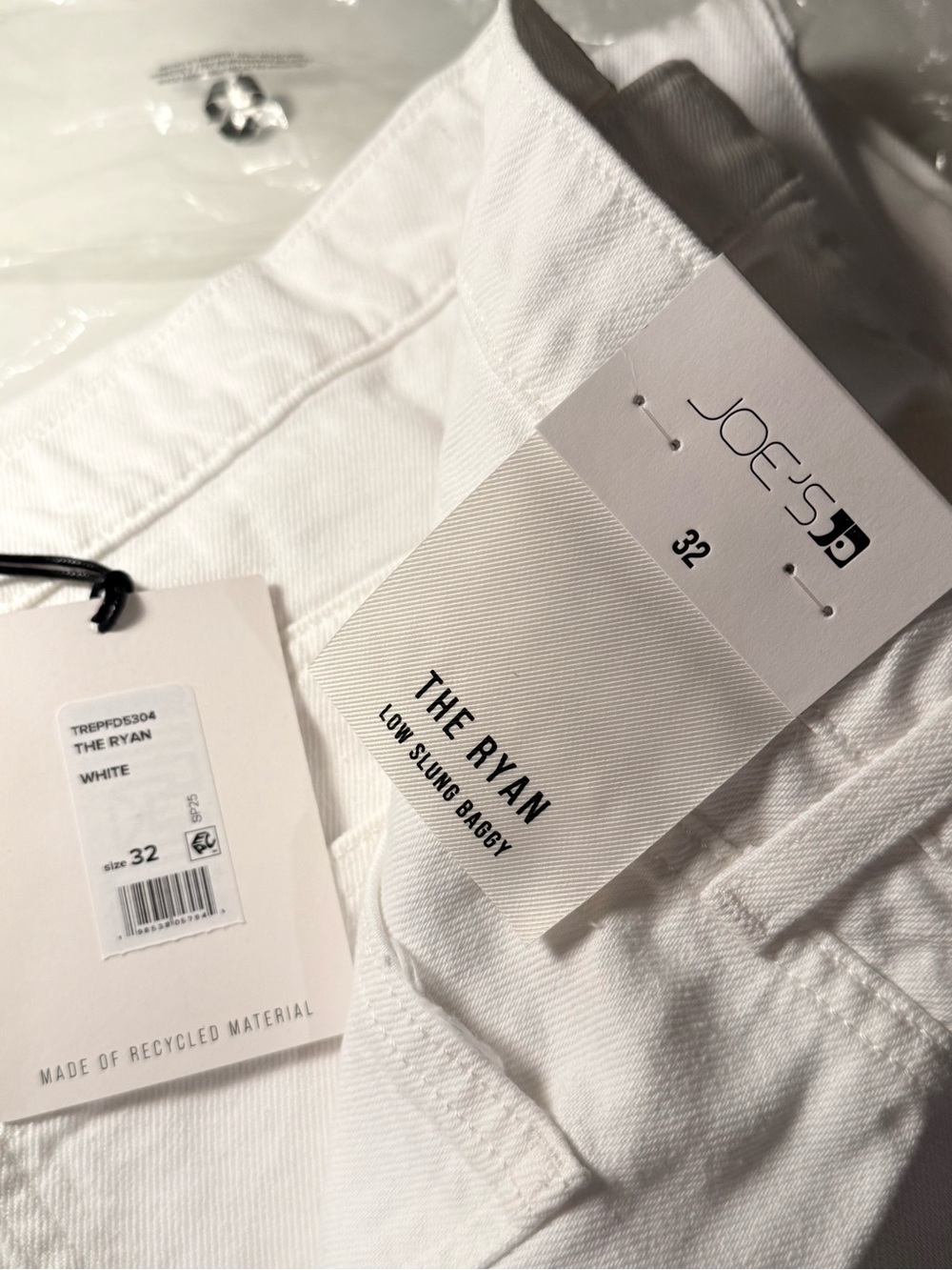 Joe’s Jeans The Ryan Low Slung Baggy White Jeans NWT - Picture 3 of 13